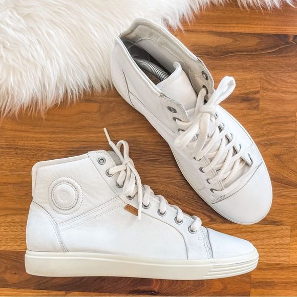 Ecco Shoes - 🍋 Ecco • Women’s 'Soft 7' Leather High Top Sneaker Size EU41 / 10US